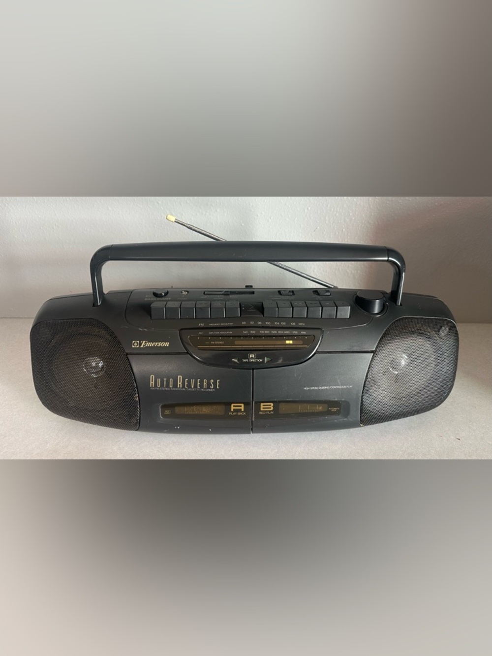 Emerson AC2351 Double Cassette Boombox (Used, Good Condition) |tested